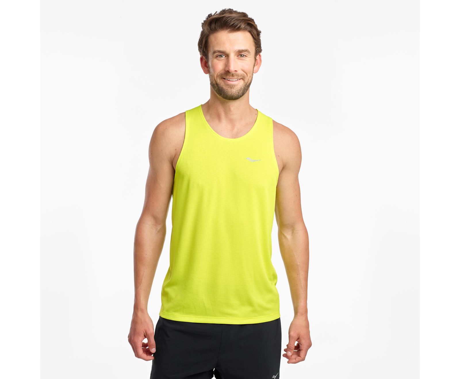 Férfi Saucony Stopwatch Singlet Ujjatlan Póló Rózsaszín | HU 874BEX